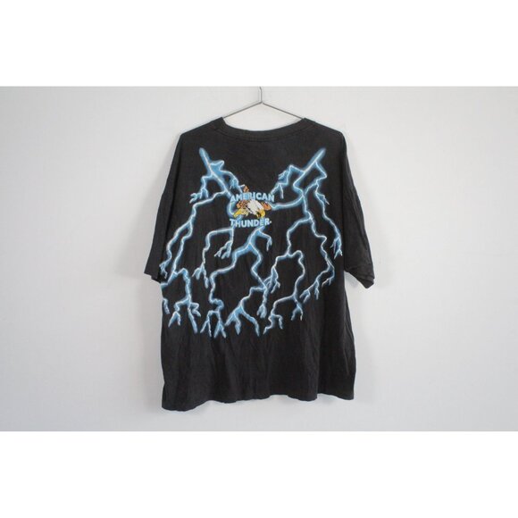 Vintage Tour Champ American Thunder Native American Chief Graphic Tee Shirt XXL - Picture 3 of 4